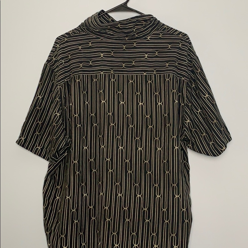 Silk Patterned Button Up - Picture 2 of 4